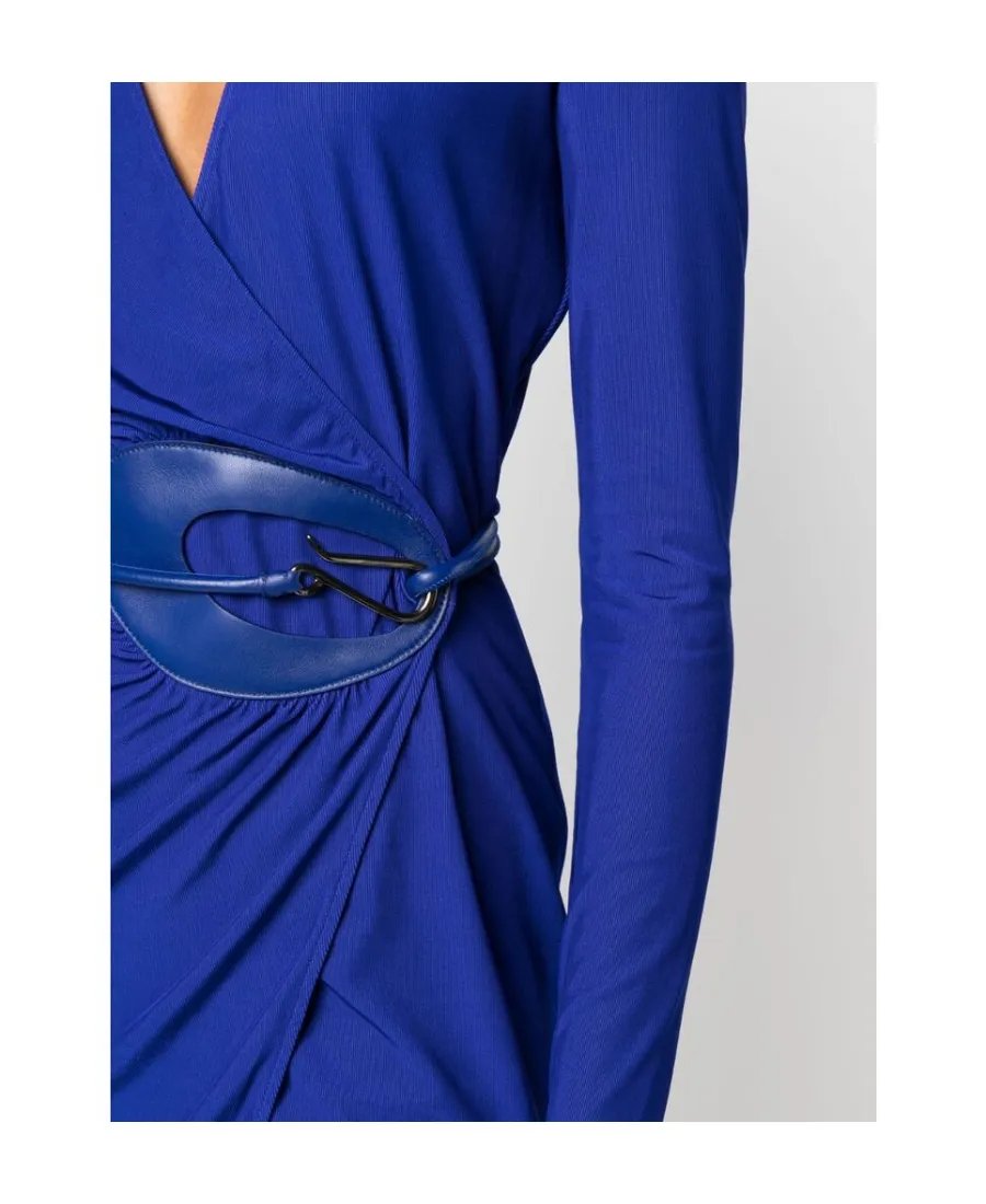 Tom Ford V-Neck Belted Mini Dress