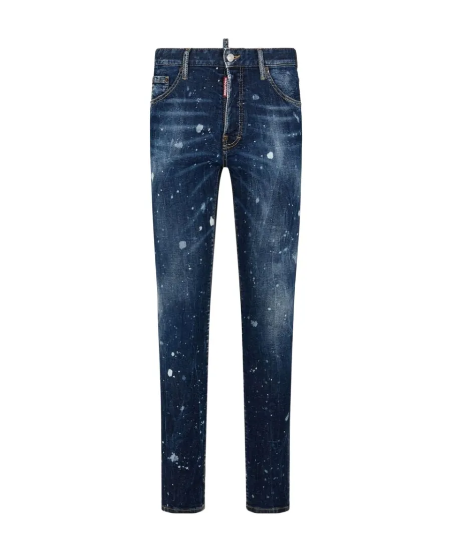 Dsquared2 Sprayed Effect Straight-Leg Distressed Jeans