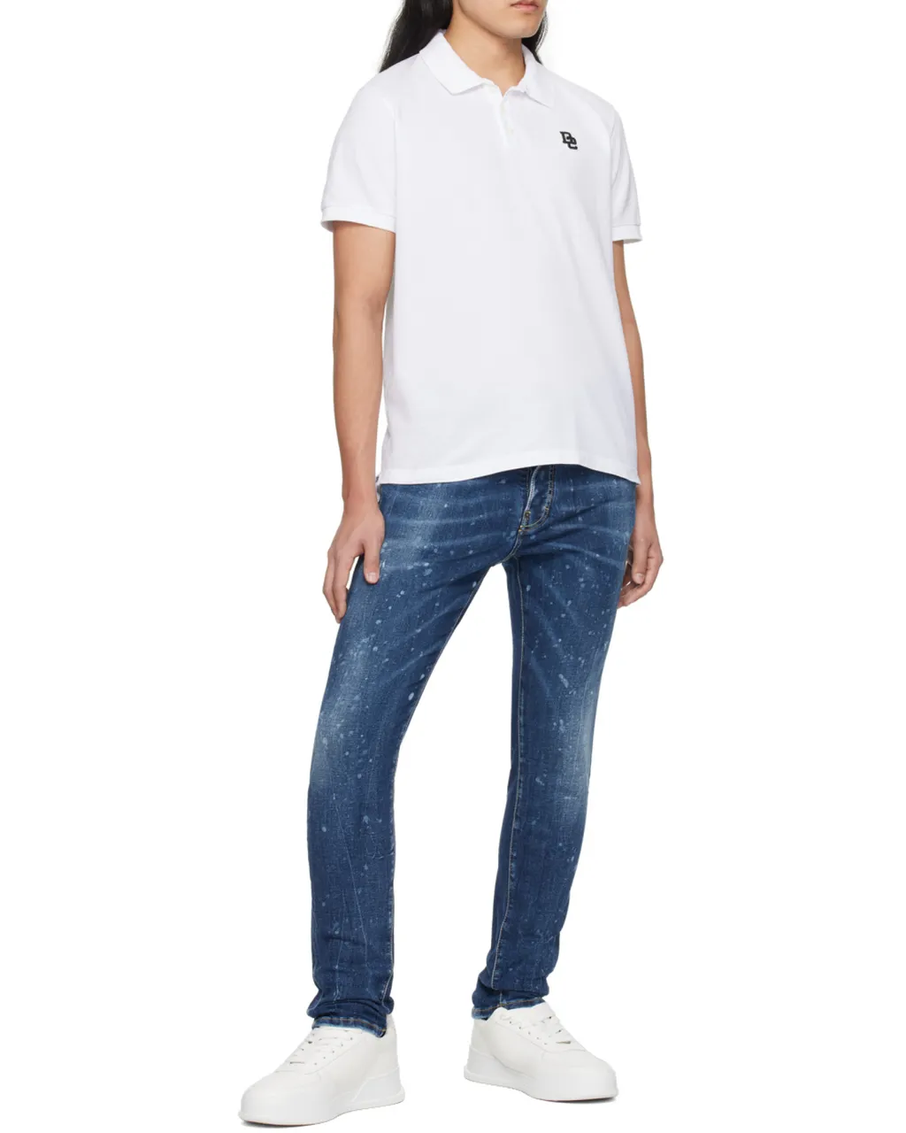 Dsquared2 Sprayed Effect Straight-Leg Distressed Jeans