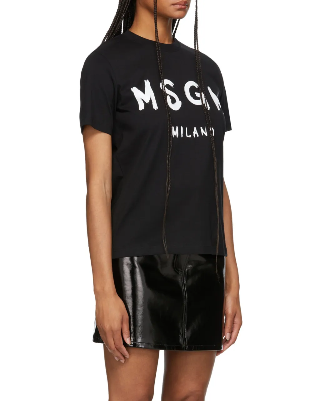 Msgm Logo Printed Crewneck T-Shirt