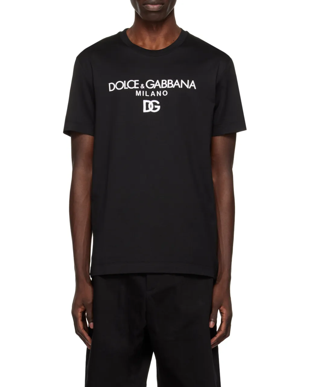 Dolce & Gabbana Logo Embroidered Crewneck T-Shirt