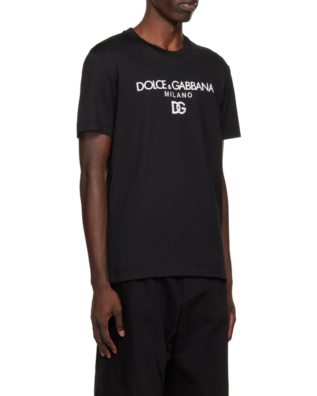Dolce & Gabbana Logo Embroidered Crewneck T-Shirt