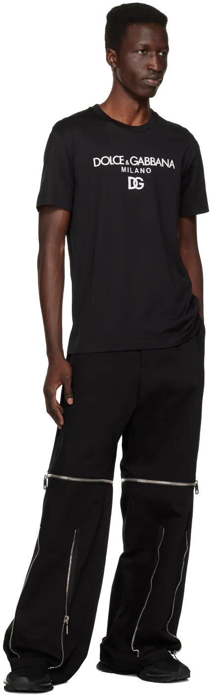 Dolce & Gabbana Logo Embroidered Crewneck T-Shirt