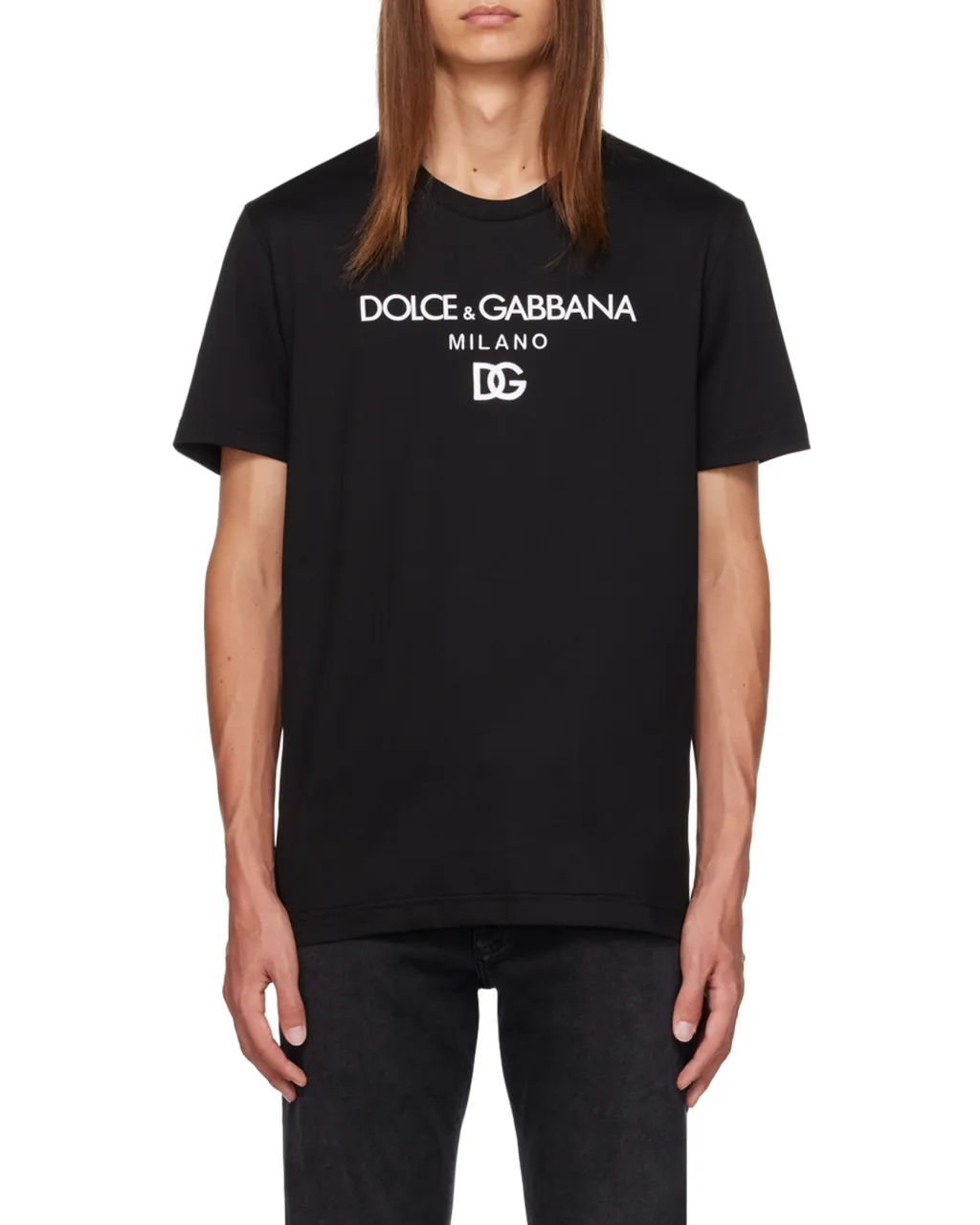 Dolce & Gabbana Logo Embroidered Crewneck T-Shirt