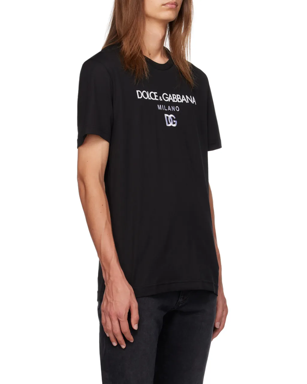 Dolce & Gabbana Logo Embroidered Crewneck T-Shirt