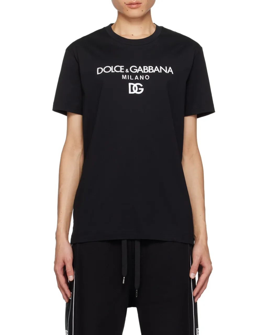 Dolce & Gabbana Logo Embroidered Crewneck T-Shirt