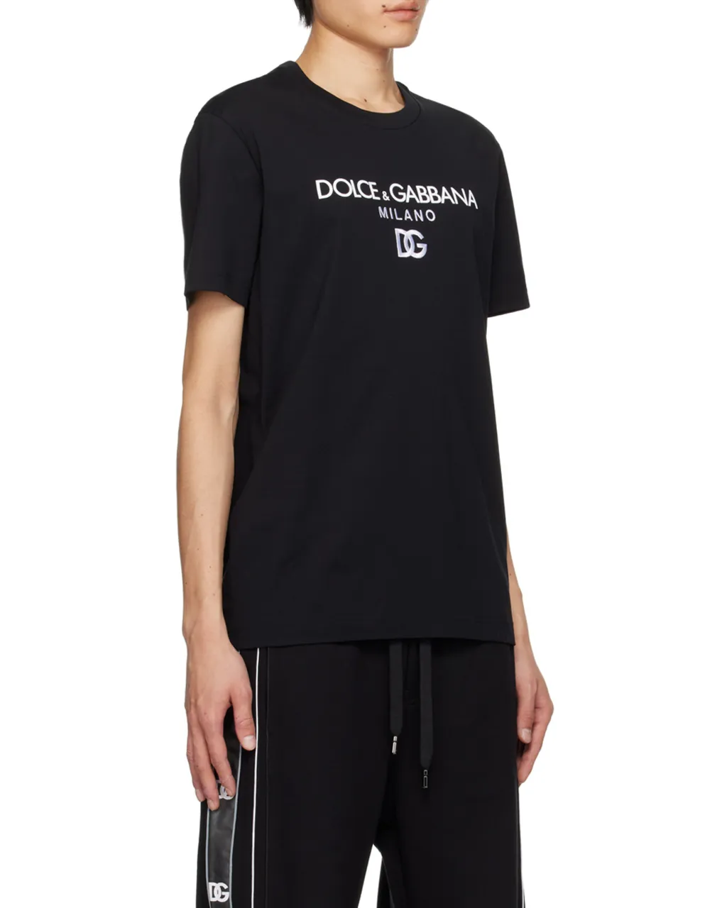 Dolce & Gabbana Logo Embroidered Crewneck T-Shirt