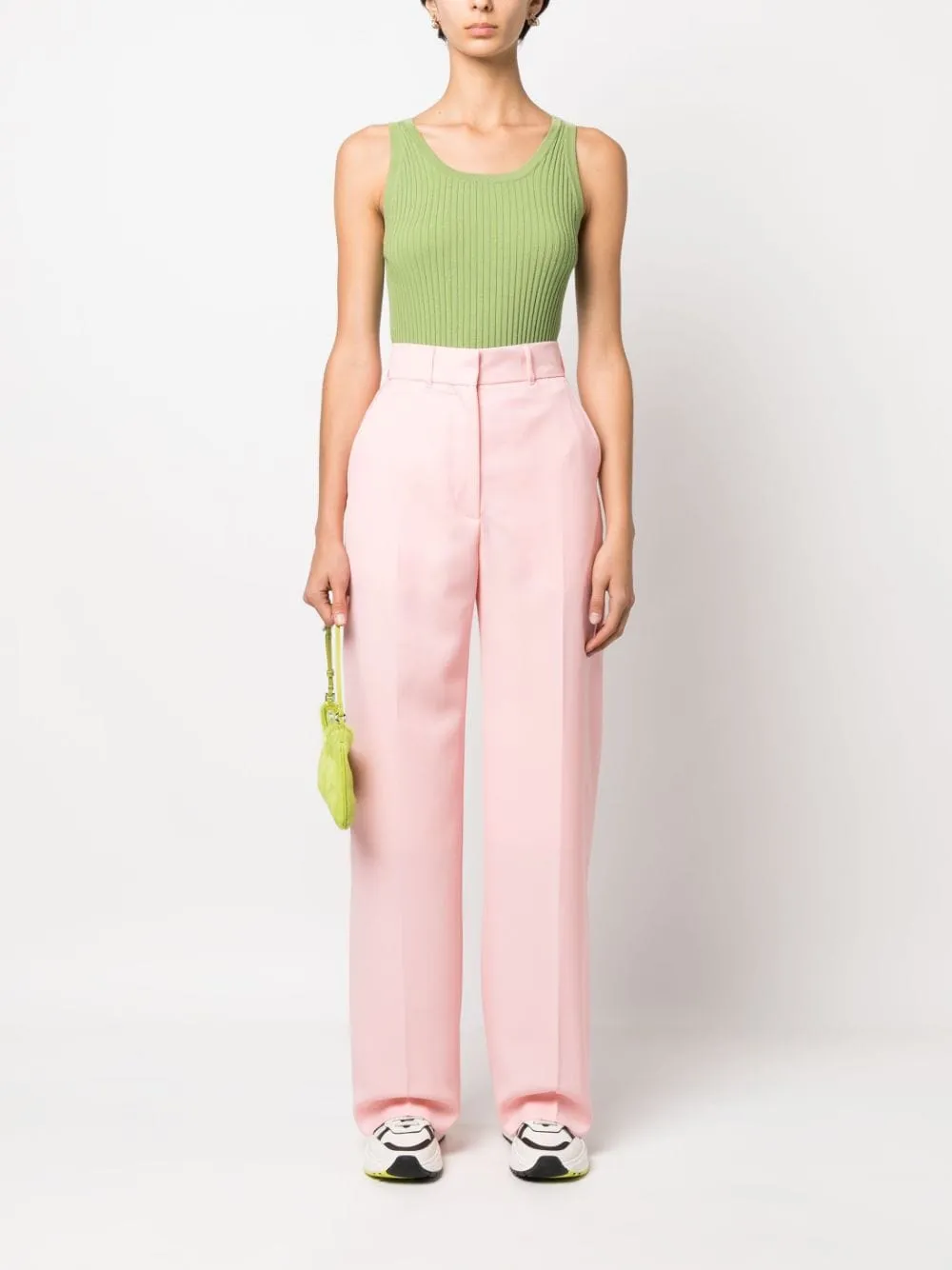 Casablanca High Waist Straight Leg Trousers