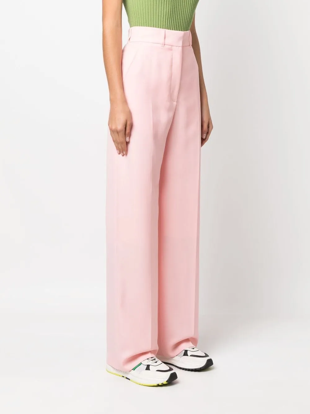 Casablanca High Waist Straight Leg Trousers