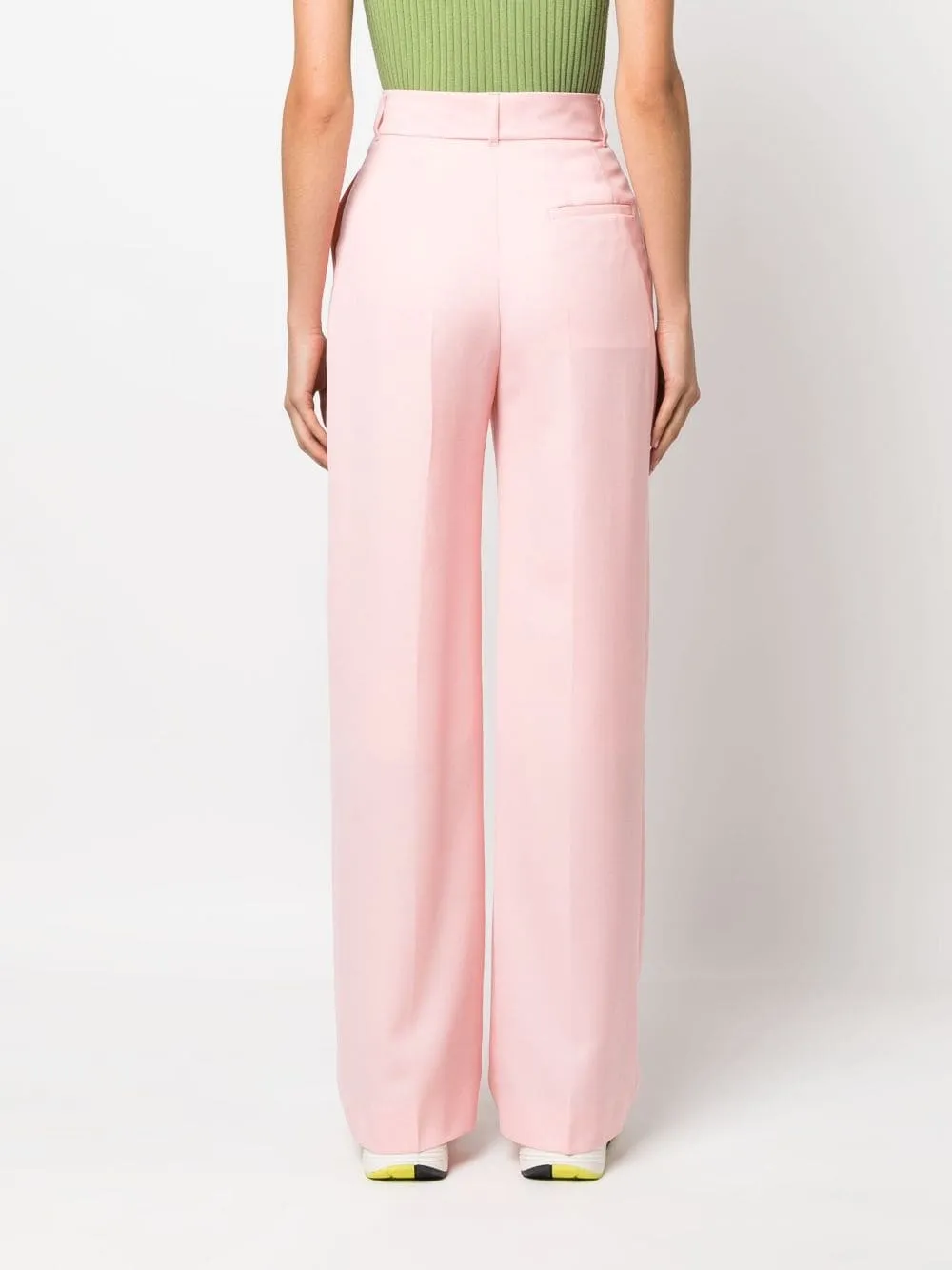 Casablanca High Waist Straight Leg Trousers