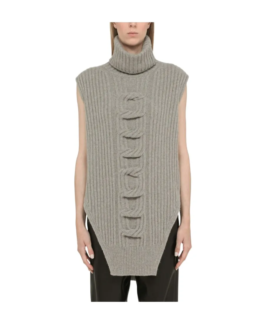 Stella Mccartney Asymmetric Hem Knitted Sleeveless Top