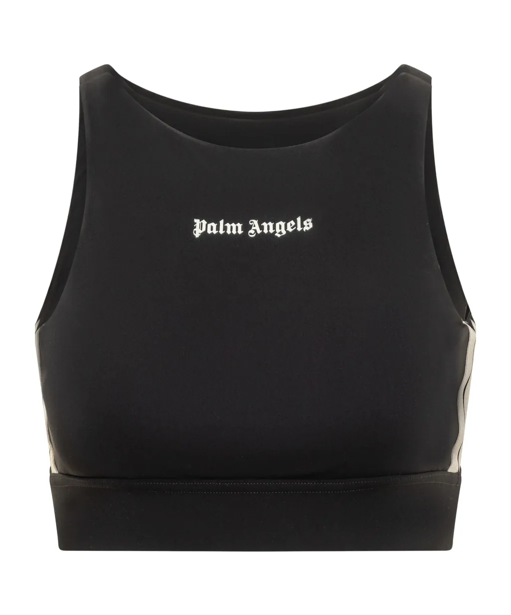 Palm Angels Logo Printed Sports Top