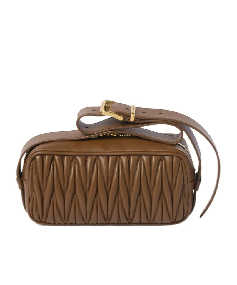 Matelassé Nappa Leather Shoulder Bag
