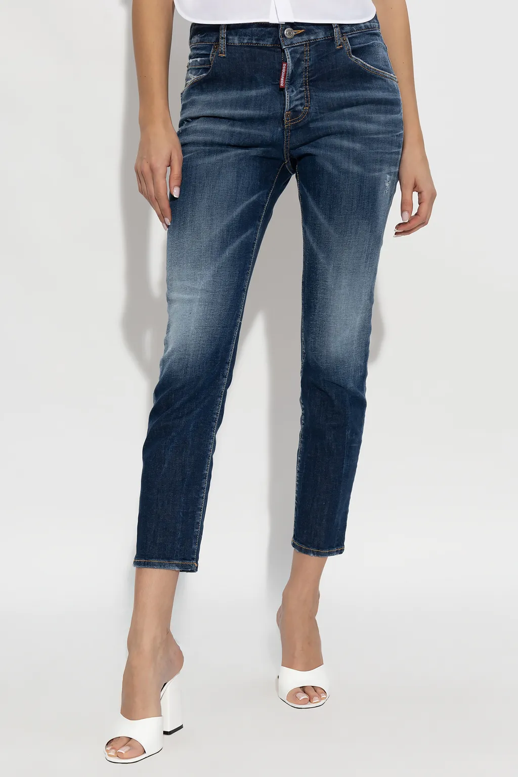 Dsquared2 Distressed Cropped Jeans