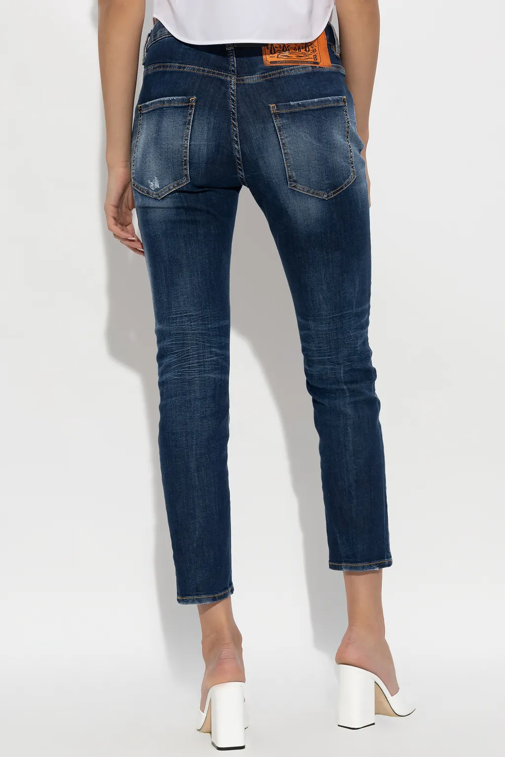 Dsquared2 Distressed Cropped Jeans