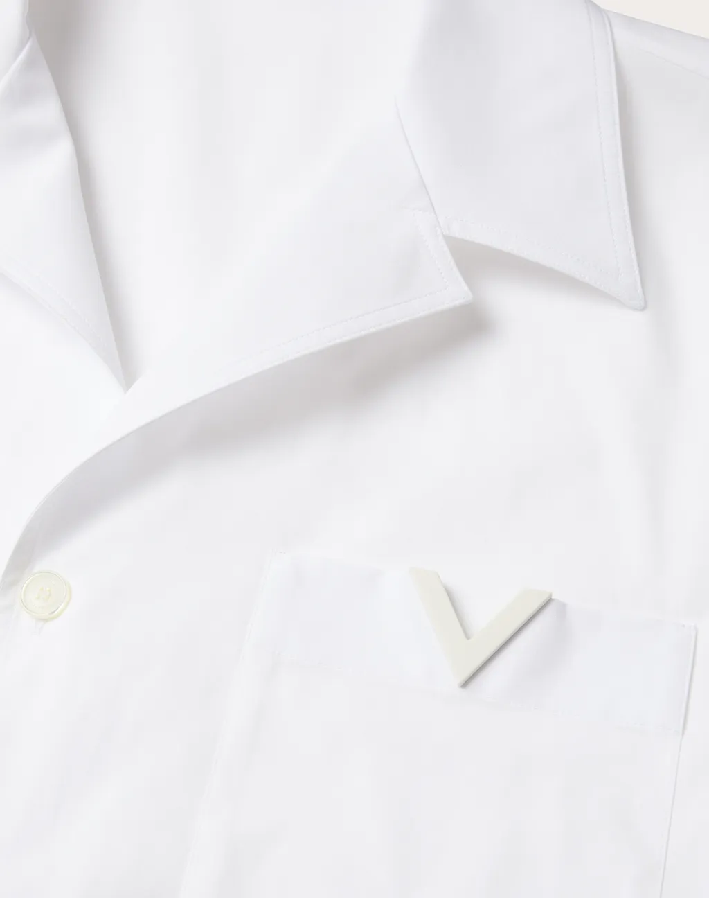 Valentino Logo Plaque Short-Sleeved Shirt