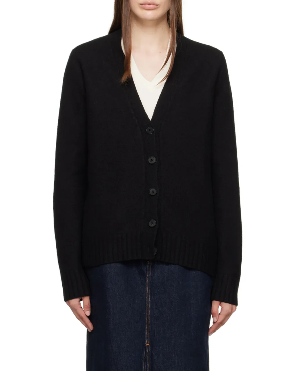 Jil Sander V-Neck Long-Sleeved Cardigan