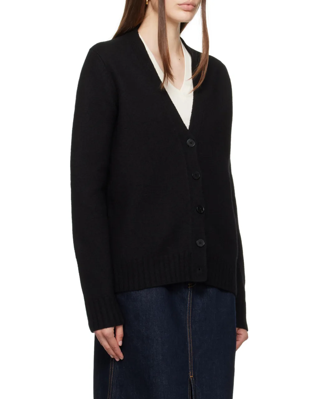 Jil Sander V-Neck Long-Sleeved Cardigan