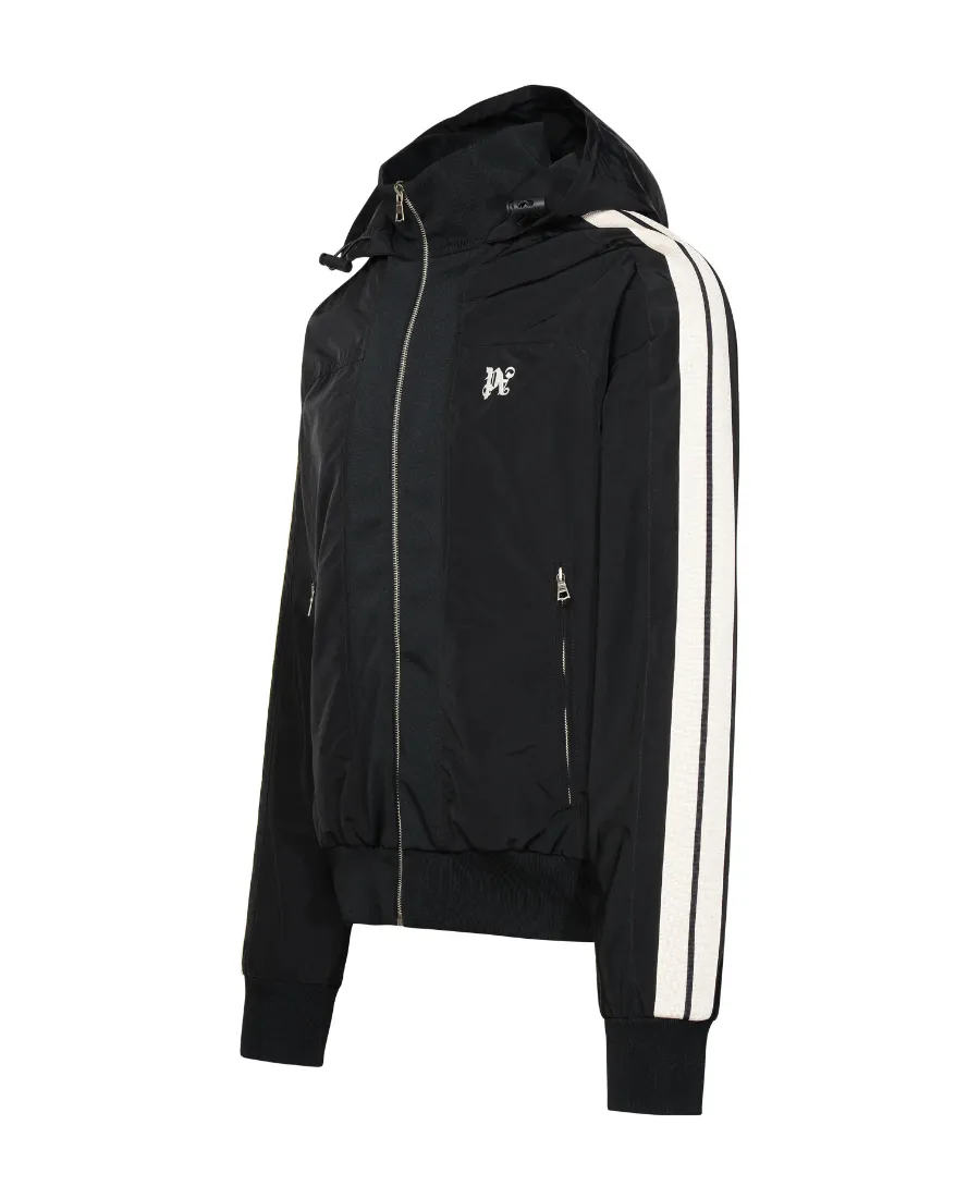 Palm Angels Logo Embroidered Hooded Jacket
