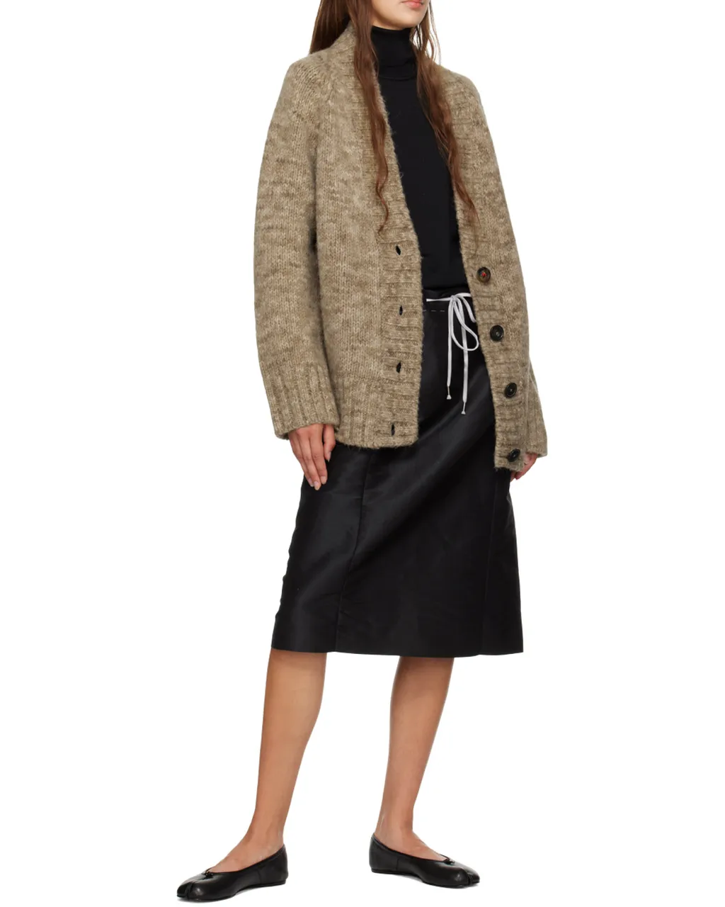 Maison Margiela V-Neck Ribbed Knitted Cardigan