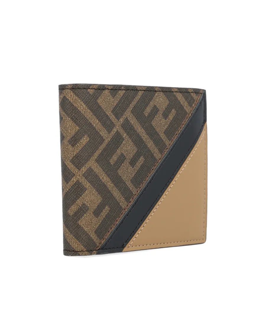 Fendi Ff Monogram Bi-Fold Wallet