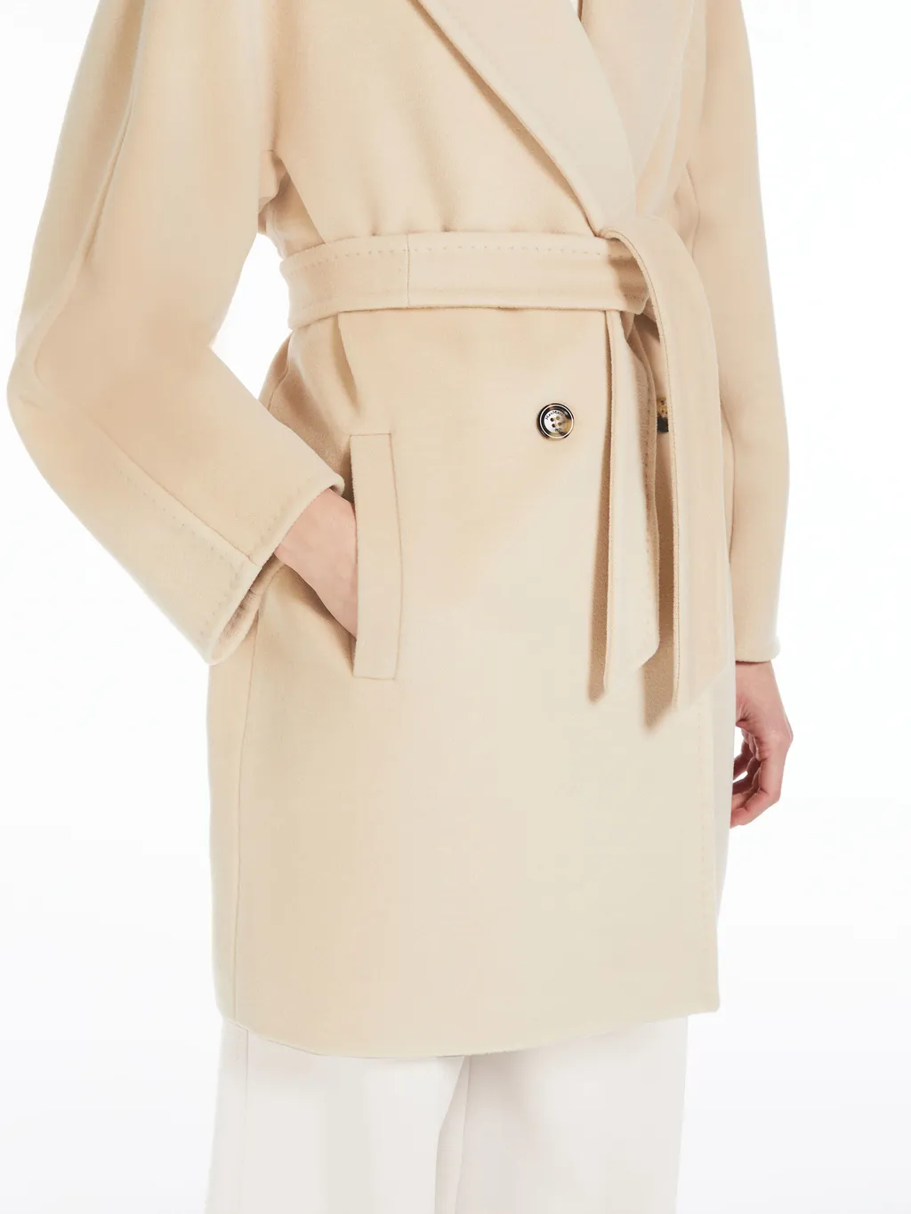 Max Mara Tied-Waist Buttoned Coat