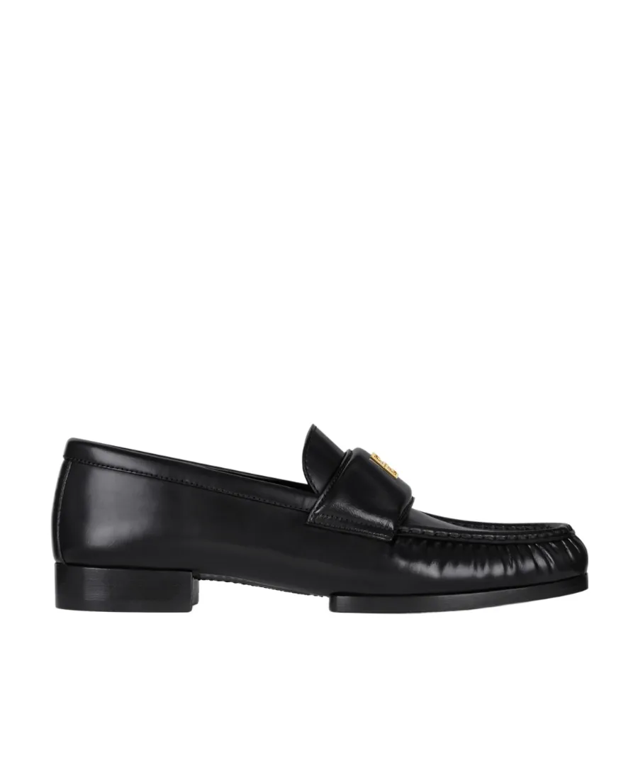 Givenchy 4G Logo Plaque Round-Toe Loafers