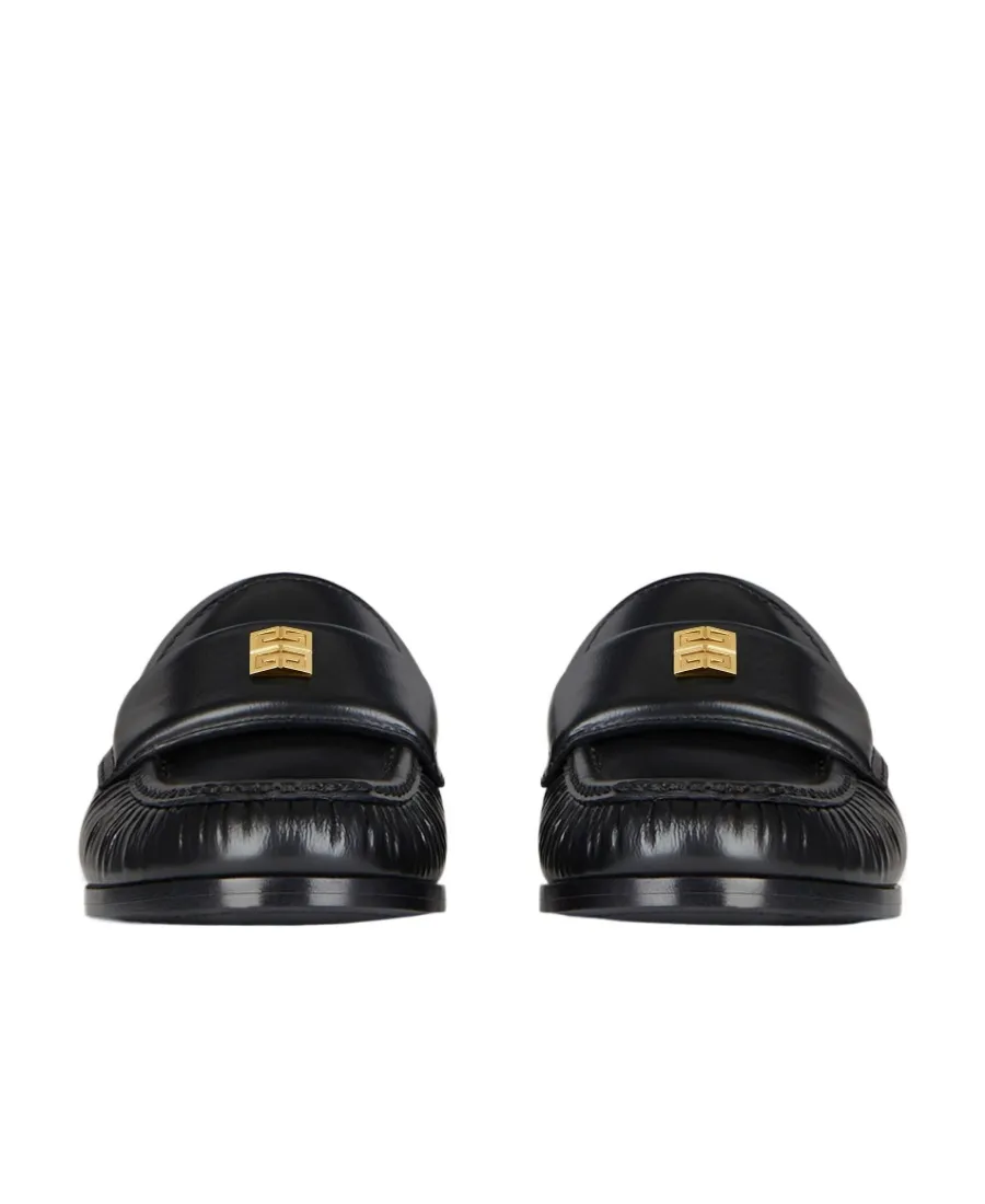 Givenchy 4G Logo Plaque Round-Toe Loafers