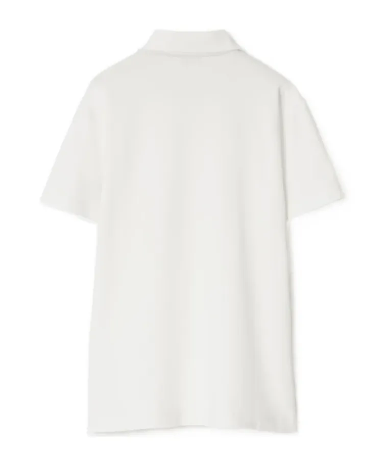 Burberry Logo Embroidered Short Sleeved Polo Shirt