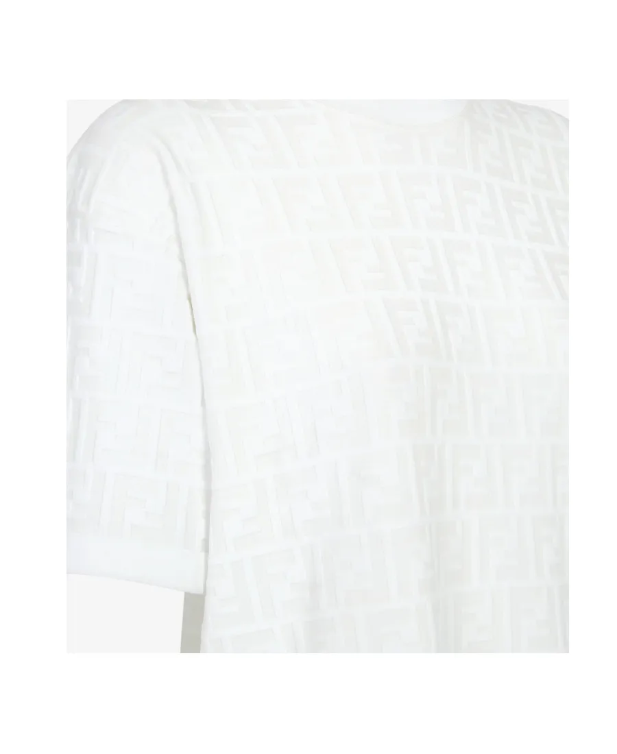 Fendi Monogram Detailed Crewneck T-Shirt
