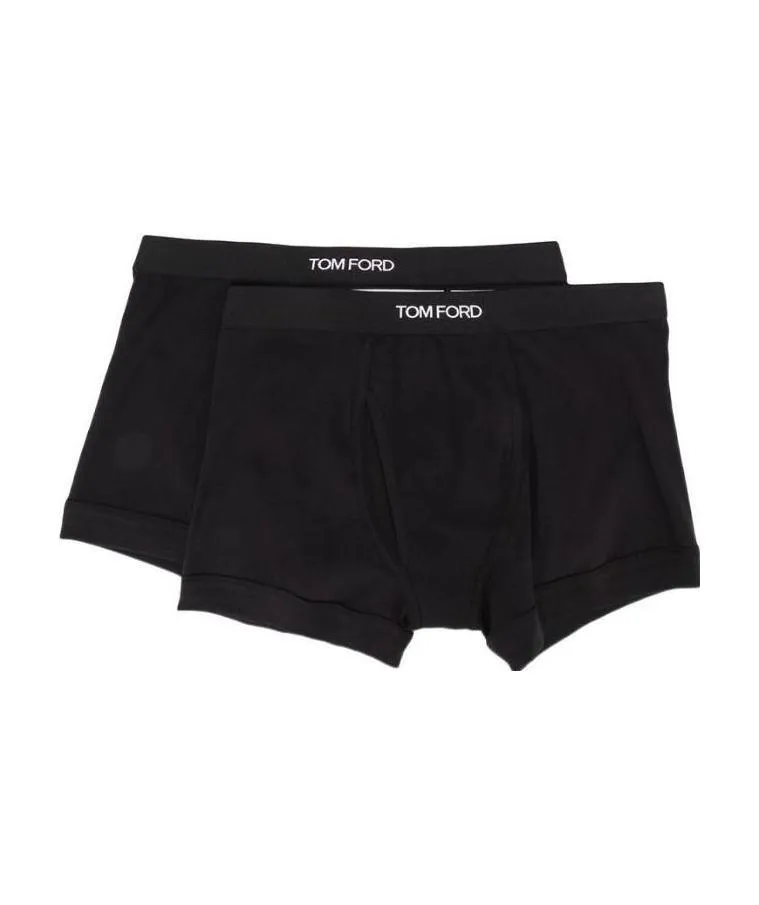 Tom Ford Logo Waistband Pack Of Two Boxers