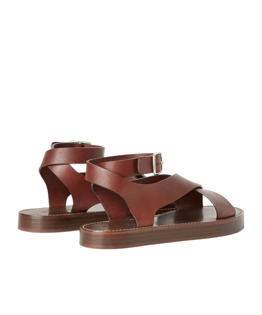 Loro Piana Sumie Crossed Strap Sandals