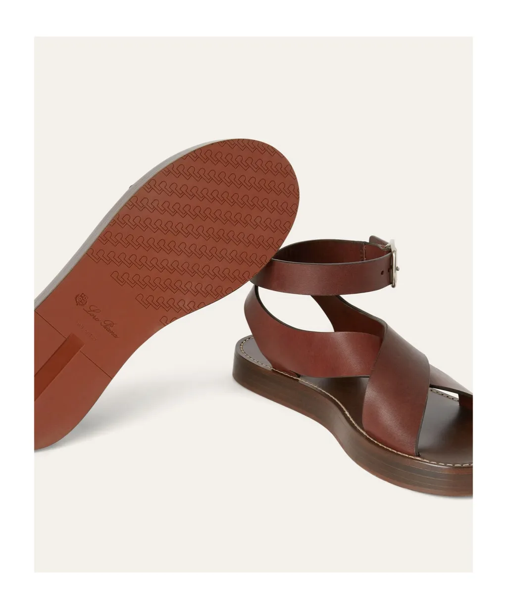 Loro Piana Sumie Crossed Strap Sandals