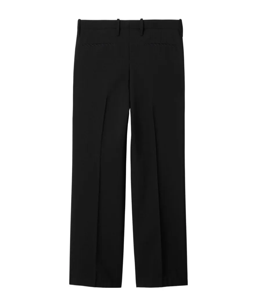 Burberry Straight-Leg Mid-Rise Tailored Trousers