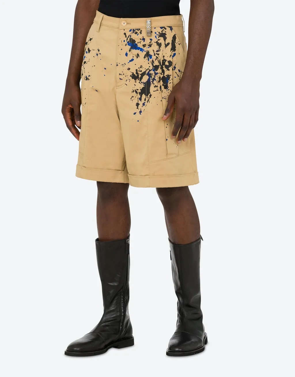 Painterly-Print Cotton Shorts