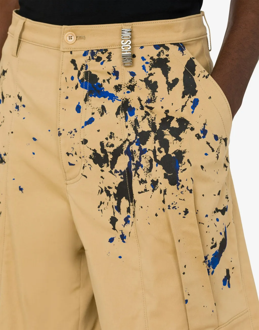 Painterly-Print Cotton Shorts
