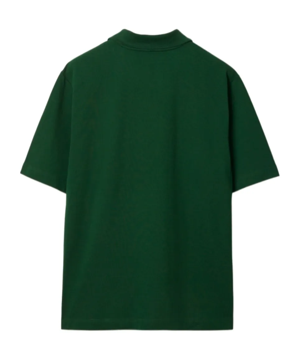 Burberry Logo-Embroidered Short Sleeved Polo Shirt