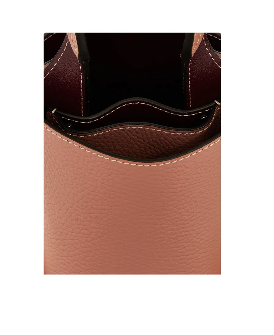 Logo-Pendant Leather Mini Bag