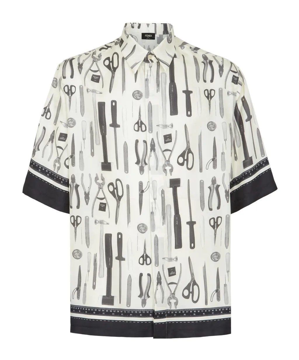 Fendi All-Over Graphic Printed Short-Sleeved Shirt