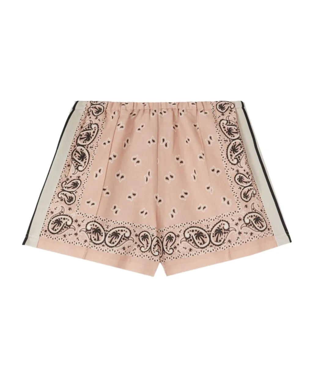 Palm Angels Paisley-Printed Side Stripe Detailed Track Shorts