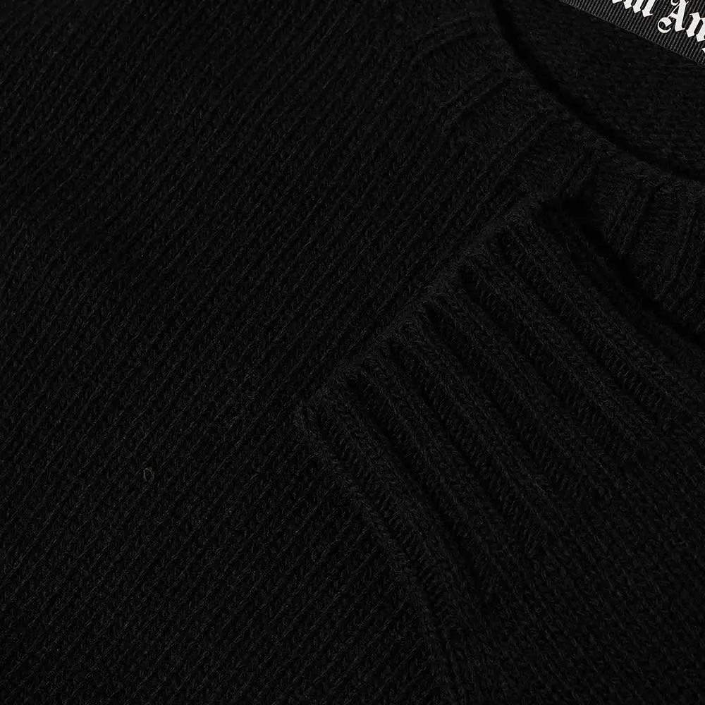 Palm Angels Logo Intarsia Knitted Jumper