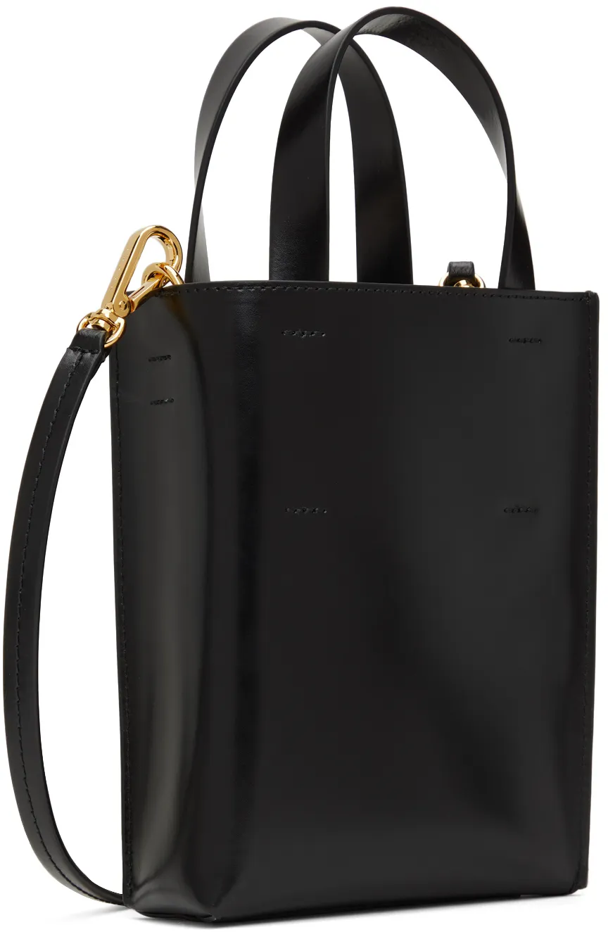 Marni Museo Logo Printed Nano Top Handle Bag