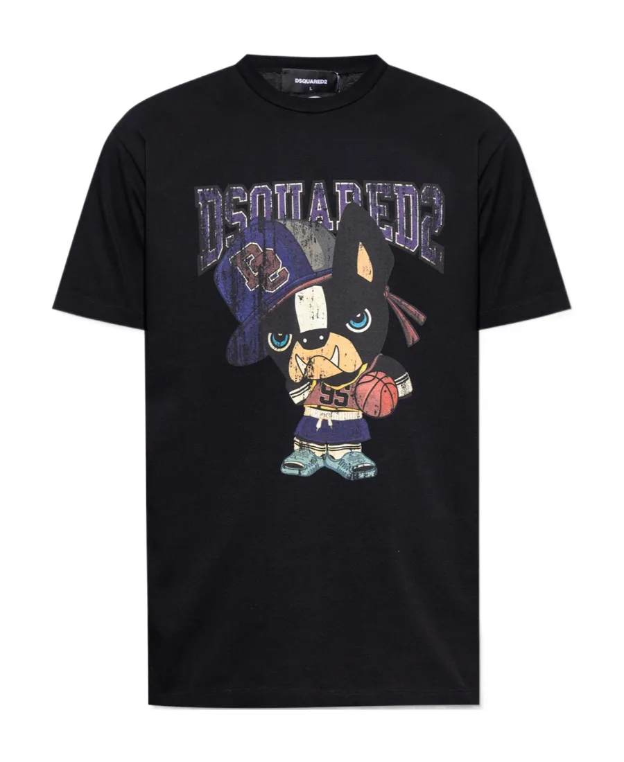 Dsquared2 Graphic Printed Crewneck T-Shirt