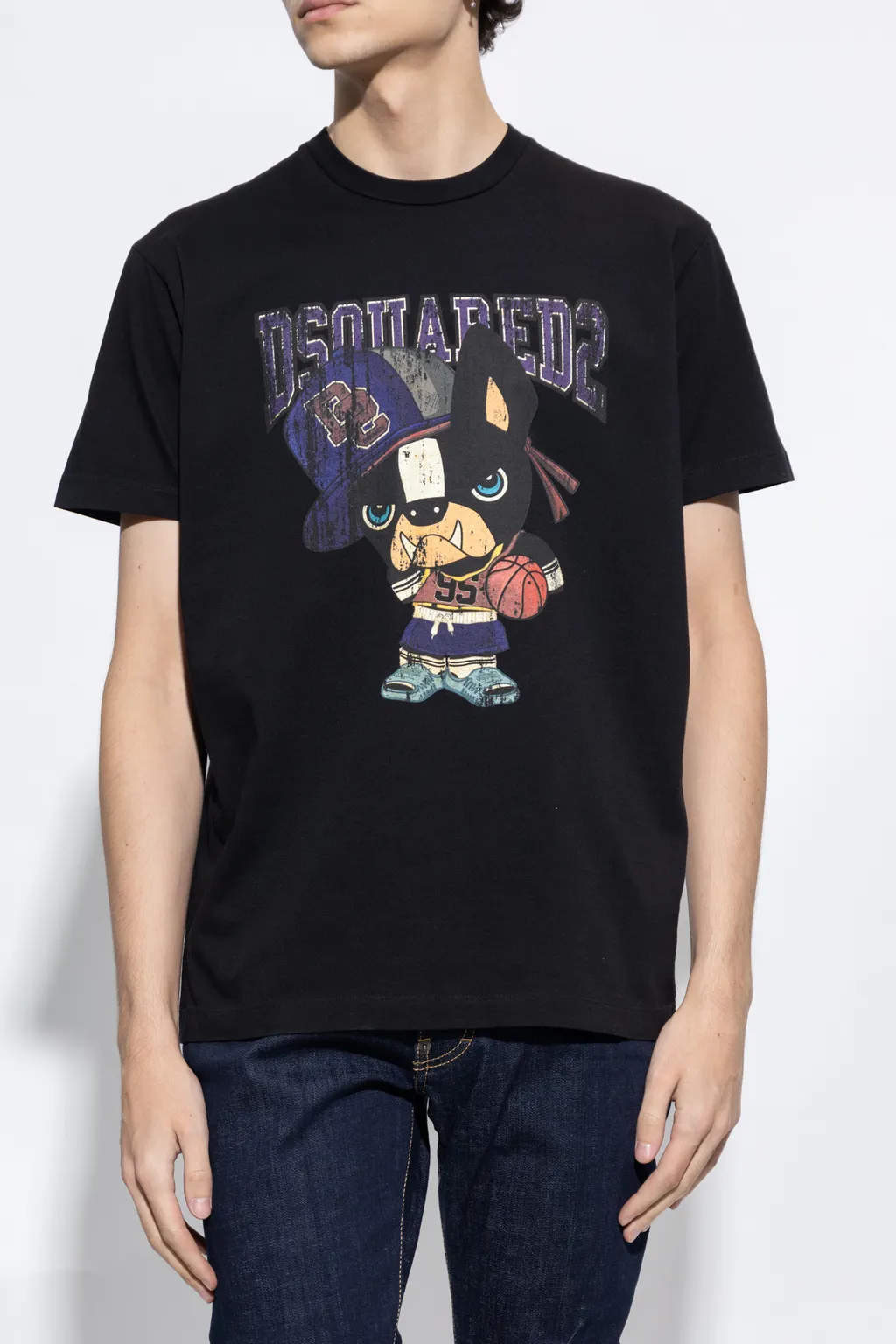 Dsquared2 Graphic Printed Crewneck T-Shirt