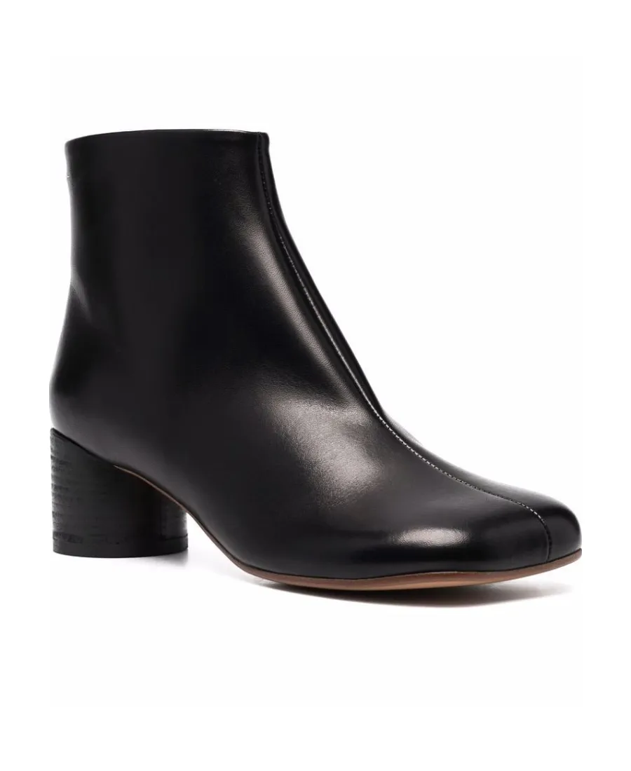Mm6 Maison Margiela Square Toe Ankle Boots
