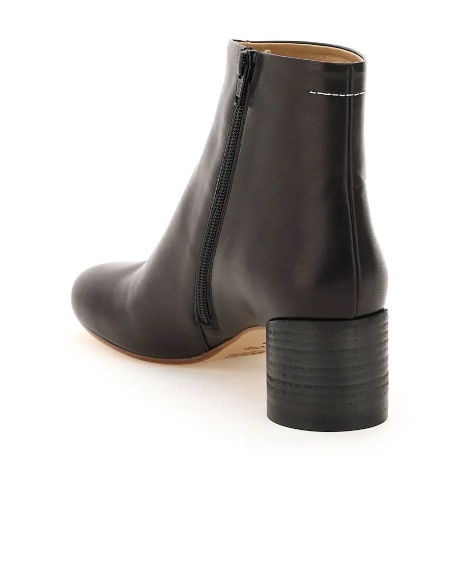 Mm6 Maison Margiela Square Toe Ankle Boots