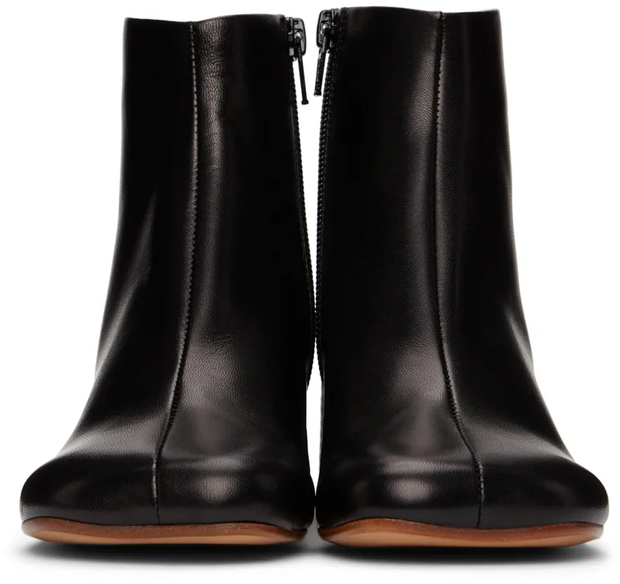 Mm6 Maison Margiela Square Toe Ankle Boots