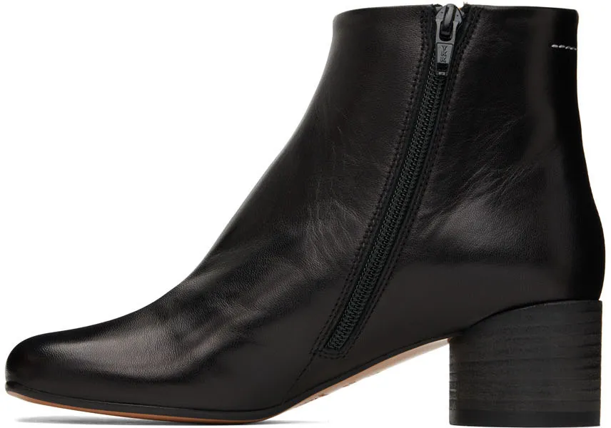 Mm6 Maison Margiela Square Toe Ankle Boots