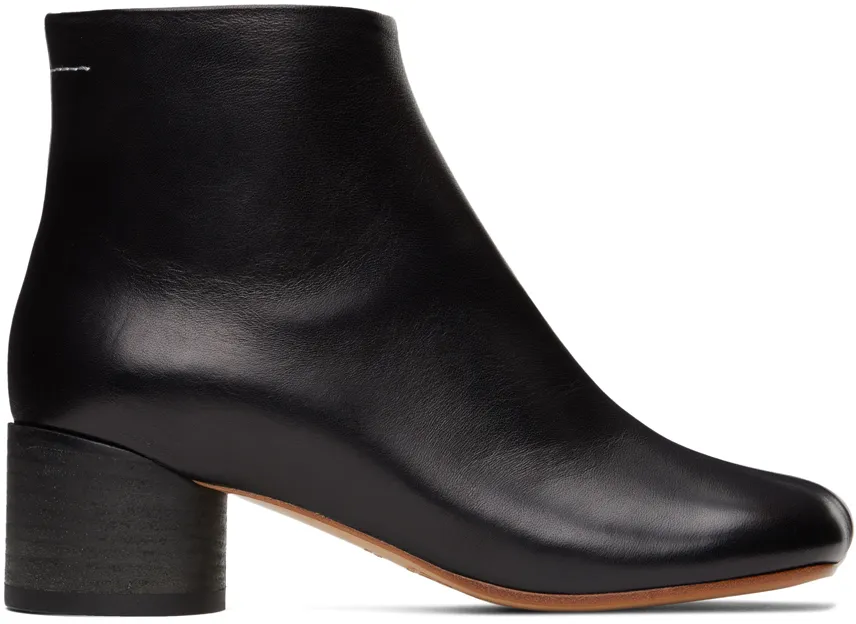 Mm6 Maison Margiela Square Toe Ankle Boots