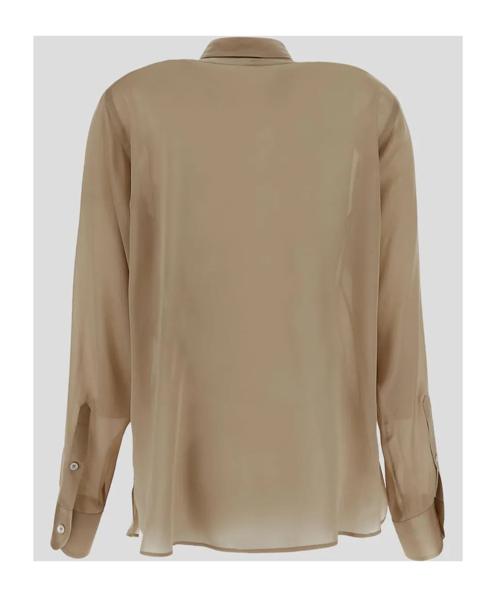 Tom Ford Plisse-Panel Long-Sleeved Shirt